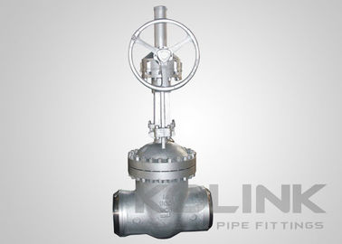 Butt-dilas Cast Steel Gate Valve Bolted Bonnet di luar Sekrup &amp; Yoke