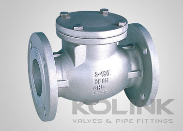 JIS Swing Check Valve CF8 CF8M SCS13A SCS14A Flanged Damper Tersedia