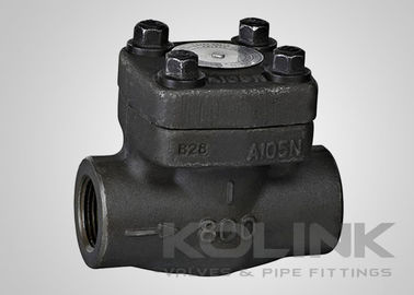 Klep cek piston baja tempa, tutup baut, NPT BSPT, ujung las soket