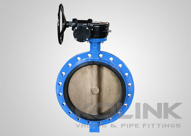 Tekanan tinggi Concentric Butterfly Valve Flange End
