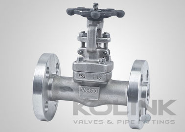 Katup gerbang baja tempa integral Flanged stainless steel F304 F316 CL150-2500