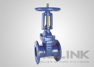 Rising Stem Karet Seat Gate Valve OS&amp;Y BB Duktil Besi Layanan Air