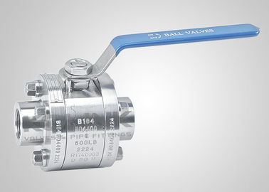 3-pc Tekanan Tinggi Ball Valve baja tempa 3000 Psi Soket dilas