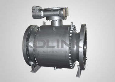 Klep bola port trunnion berukuran rendah API 607 Fire Safe DN50-DN1200