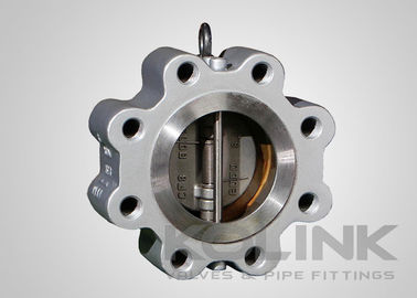 Katup Periksa Wafer Berengsel Pintu Ganda Baja Cor DN50 hingga DN1200