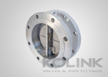 Flanged Double-door Wafer Check Valve Baja tahan karat & Metal Duduk