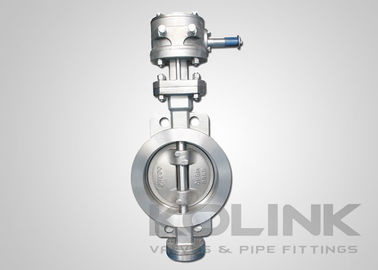 Double Offset Wafer Butterfly Valve, Triple Eccentric Butterfly Valve Metal Berada