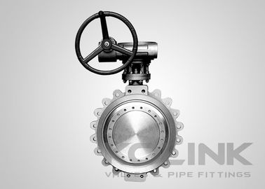 Triple eksentrik lugged Klep kupu-kupu Metal duduk multi-lapisan Disc Seal