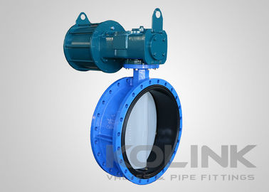 Pneumatic diaktifkan concentric klep kupu-kupu shutdown dan throttling operasi