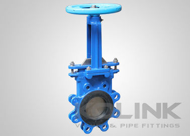 Bi-directional Slurry Knife Gate Valve Sleeve Karet yang Bisa Diganti untuk Pertambangan