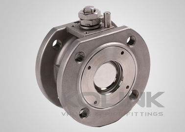 Katup bola wafer stainless steel CF8 CF8M F304 F316