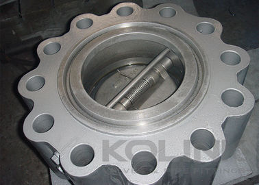Katup Periksa Wafer Berengsel Pintu Ganda Baja Cor DN50 hingga DN1200