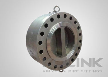 Flanged Double-door Wafer Check Valve Baja tahan karat & Metal Duduk