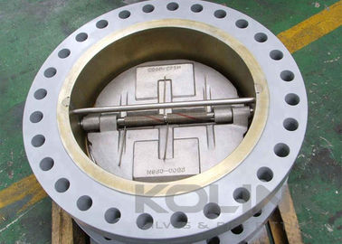 Katup Cek Flens Wafer Pelat Ganda Baja Tahan Karat 2-48 Inci