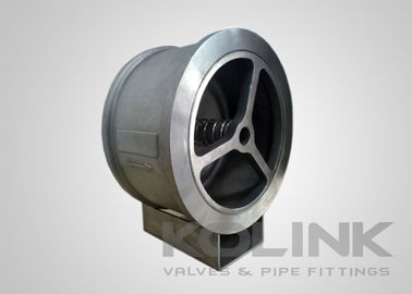 Wafer Jenis Lift Check Valve Baja tahan karat Plat tunggal aliran vertikal