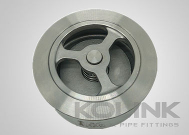 Wafer Jenis Lift Check Valve Baja tahan karat Plat tunggal aliran vertikal