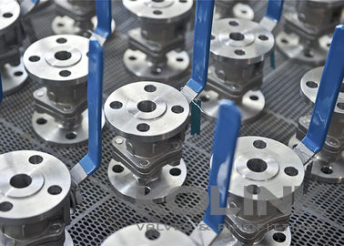 Kelas 150-600 katup bola terapung baja tuang API 607 Flanged