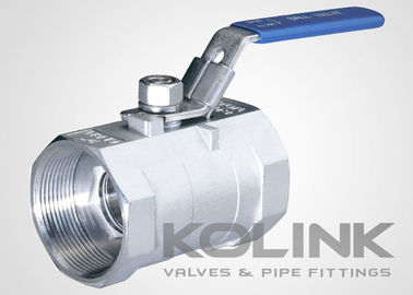 1 Piece Stainless Steel Ball Valve BSP Sekrup NPT Pengurangan lubang 1000 WOG