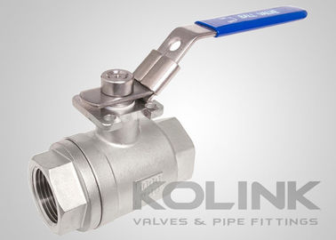 2 bagian katup bola BSPT NPT 1000PSI Full Bore CF8 CF8M Baja tahan karat