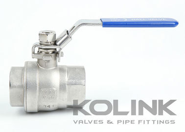 2 bagian katup bola BSPT NPT 1000PSI Full Bore CF8 CF8M Baja tahan karat