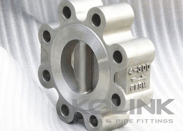 Katup Periksa Wafer Berengsel Pintu Ganda Baja Cor DN50 hingga DN1200