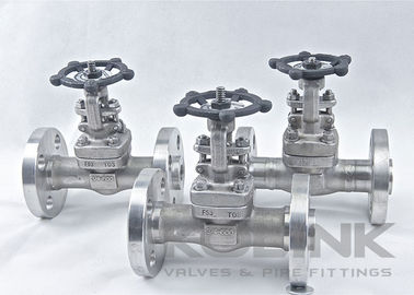 Katup gerbang baja tempa integral Flanged stainless steel F304 F316 CL150-2500