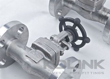 Katup gerbang baja tempa integral Flanged stainless steel F304 F316 CL150-2500
