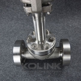 Katup gerbang baja cryogenic forged, katup suhu rendah dengan bonet panjang, LNG