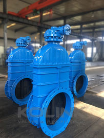 DIN 3352 F4 Resilient Seated Gate Valve Stem Non-rising Cast Iron GGG40 GGG50