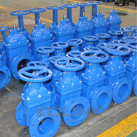 DIN 3352 F5 katup gerbang duduk elastis, besi lentur GGG40 GGG50 PN 16 - 40