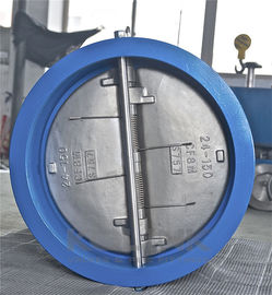 Katup kontrol pintu ganda, Katup Non-Return Wafer Plat ganda, Besi Lempeng