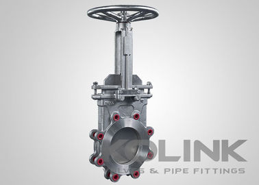 Stainless Steel Knife Gate Valve Lugged, SS Yoke, Mekanisme pembersihan diri