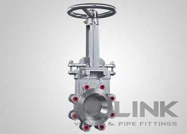 Katup gerbang pisau tahan aus dengan SS atau Ni-hard Cone