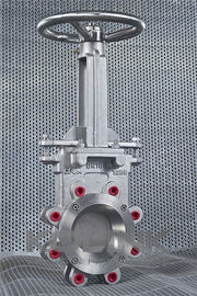 Katup gerbang pisau tahan aus dengan SS atau Ni-hard Cone