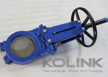 Klep gerbang pisau wafer besi lentur 2-48 Inch Class150 PN16