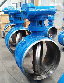 Butt Weld Butterfly Valve Cast Steel Tekanan Tinggi Triple Offset