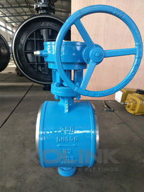 Butt Weld Butterfly Valve Cast Steel Tekanan Tinggi Triple Offset